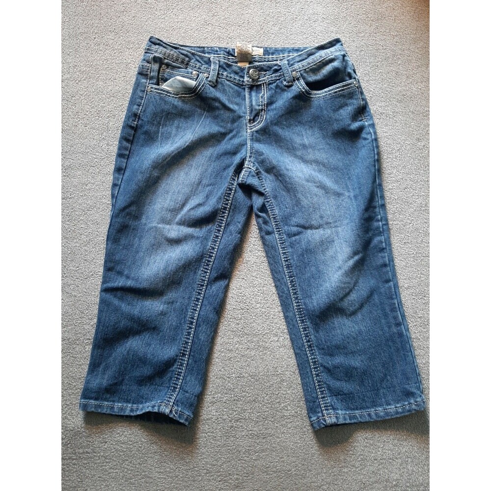 Earl Jeans Women's size 6 P petite beaded Pants Capris